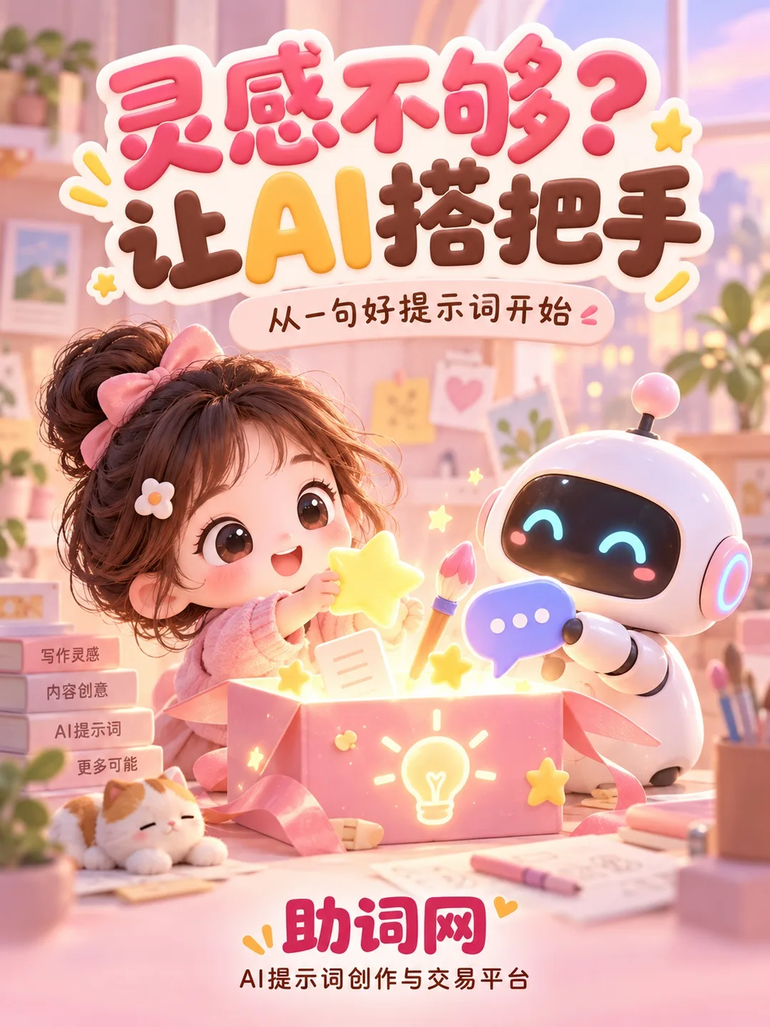 助词网：AI提示词编写实操技巧与高效创作指南